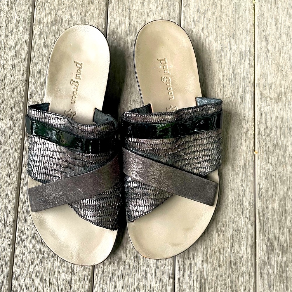 Paul Green Leather Sandals - Picture 3 of 7